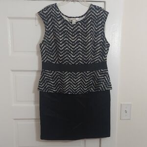 Aa Studio Black and White Chevron Skirt Set